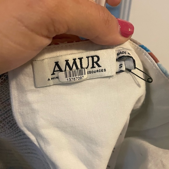 AMUR Alva Floral Tie Crop Top Size small - Picture 5 of 6